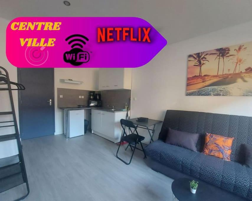 Super Studio Tout Equipe Wifi 2Pers Saint-Quentin  Exterior photo